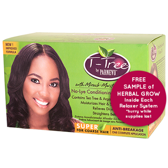 PARNEVU T-Tree No-Lye Conditioning Relaxer System - Super